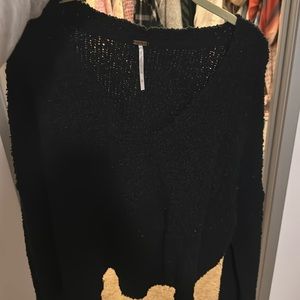 Free people black sweater
